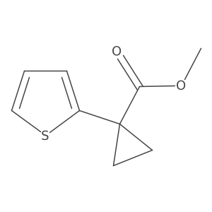 Cyclopropanecarboxylic acid, 1-(2-thienyl)-, methyl ester结构式