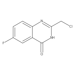 2-(chloromethyl)-6-fluoroquinazolin-4(3H)-one Structure