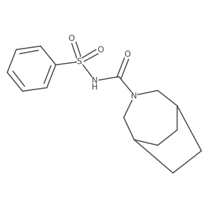 N-(Phenylsulfonyl)-3-azabicyclo[3.2.2]nonane-3-carboxamide Structure