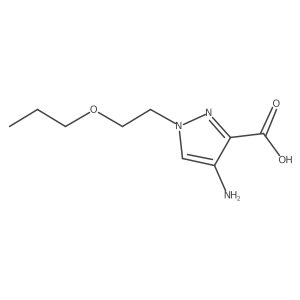 4-amino-1-(2-propoxyethyl)-1H-pyrazole-3-carboxylic acid Structure