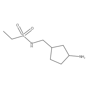 N-[(3-aminocyclopentyl)methyl]ethane-1-sulfonamide Structure