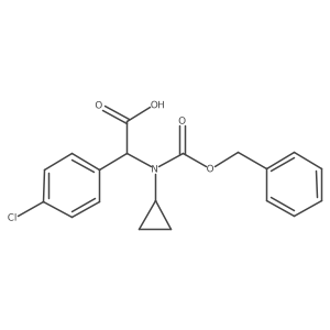 2-{[(Benzyloxy)carbonyl](cyclopropyl)amino}-2-(4-chlorophenyl)acetic acid Structure