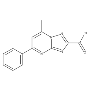7-Methyl-5-phenyl-[1,2,4]triazolo[1,5-a]pyrimidine-2-carboxylic acid Structure