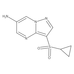 3-(Cyclopropylsulfonyl)pyrazolo[1,5-a]pyrimidin-6-amine Structure