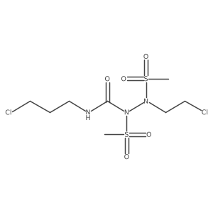 N-(2-Chloroethyl)-N-[[[(3-chloropropyl)amino]carbonyl](methylsulfonyl)amino]methanesulfonamide Structure
