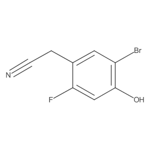 5-Bromo-2-fluoro-4-hydroxyphenylacetonitrile Structure