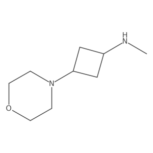 N-methyl-3-(morpholin-4-yl)cyclobutan-1-amine Structure