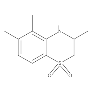 2H-1,4-Benzothiazine, 3,4-dihydro-3,5,6-trimethyl-, 1,1-dioxide Structure