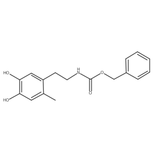 benzyl N-[2-(4,5-dihydroxy-2-methylphenyl)ethyl]carbamate结构式