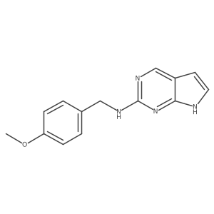 N-(4-methoxybenzyl)-7H-pyrrolo[2,3-d]pyrimidin-2-amine结构式