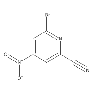 6-Bromo-4-nitropicolinonitrile结构式
