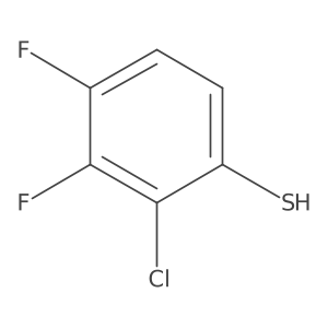 2-Chloro-3,4-difluorobenzenethiol结构式
