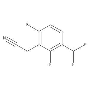2-(3-(Difluoromethyl)-2,6-difluorophenyl)acetonitrile Structure
