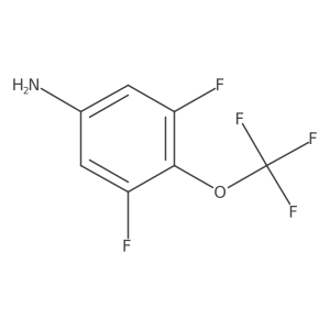 3,5-Difluoro-4-(trifluoromethoxy)aniline结构式