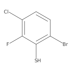 6-Bromo-3-chloro-2-fluorobenzene-1-thiol Structure