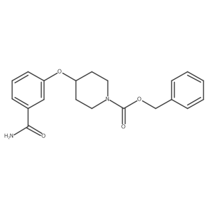 Benzyl 4-(3-carbamoylphenoxy)piperidine-1-carboxylate Structure
