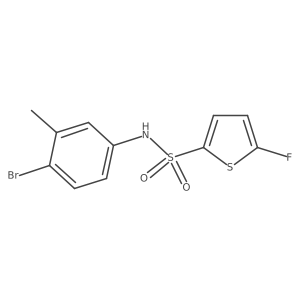 N-(4-Bromo-3-methylphenyl)-5-fluorothiophene-2-sulfonamide Structure