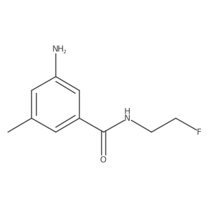 3-Amino-N-(2-fluoroethyl)-5-methylbenzamide结构式