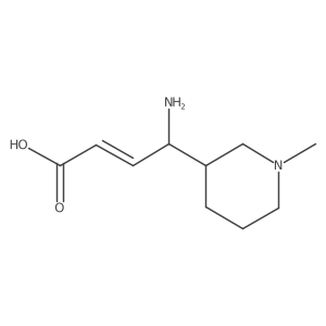4-Amino-4-(1-methylpiperidin-3-yl)but-2-enoic acid Structure
