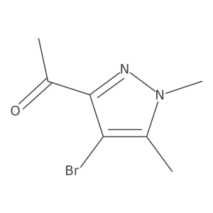 1-(4-Bromo-1,5-dimethyl-1H-pyrazol-3-yl)ethanone Structure