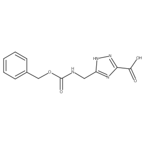 3-({[(benzyloxy)carbonyl]amino}methyl)-1H-1,2,4-triazole-5-carboxylic acid Structure