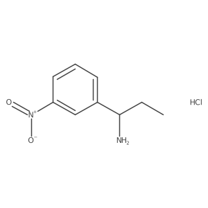 1-(3-Nitrophenyl)propan-1-amine hydrochloride Structure