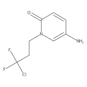 5-Amino-1-(3-chloro-3,3-difluoropropyl)-1,2-dihydropyridin-2-one结构式