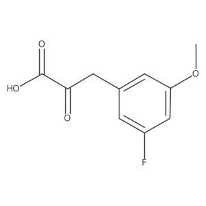 3-(3-Fluoro-5-methoxyphenyl)-2-oxopropanoic acid结构式