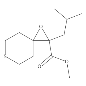 Methyl 2-(2-methylpropyl)-1-oxa-6-thiaspiro[2.5]octane-2-carboxylate Structure