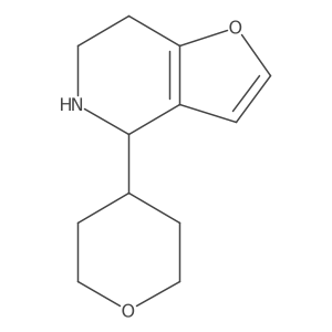 4-(oxan-4-yl)-4H,5H,6H,7H-furo[3,2-c]pyridine结构式