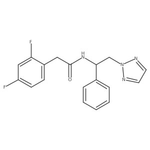 2-(2,4-difluorophenyl)-N-(1-phenyl-2-(2H-1,2,3-triazol-2-yl)ethyl)acetamide Structure