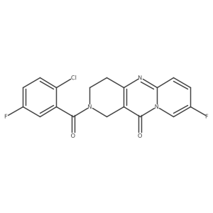 2-(2-chloro-5-fluorobenzoyl)-8-fluoro-3,4-dihydro-1H-dipyrido[1,2-a:4',3'-d]pyrimidin-11(2H)-one Structure