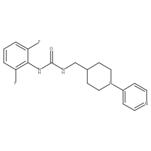 1-(2,6-Difluorophenyl)-3-((1-(pyridin-4-yl)piperidin-4-yl)methyl)urea结构式