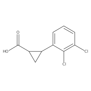 trans-2-(2,3-Dichlorophenyl)cyclopropanecarboxylic Acid Structure