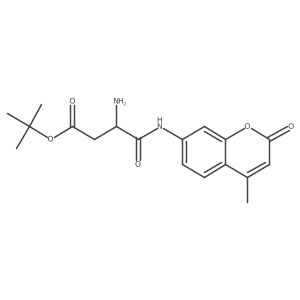 H-D-Asp(OtBu)-AMC Structure