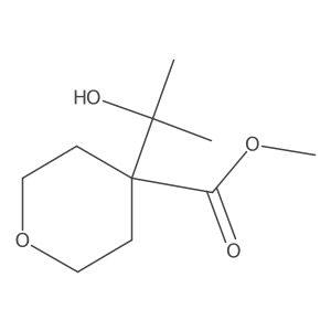 Methyl 4-(2-hydroxypropan-2-yl)oxane-4-carboxylate结构式