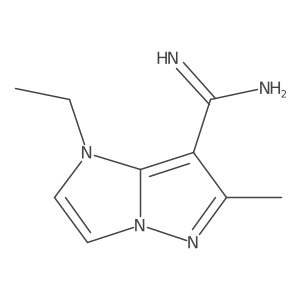 1-ethyl-6-methyl-imidazo[1,2-b]pyrazole-7-carboxamidine Structure