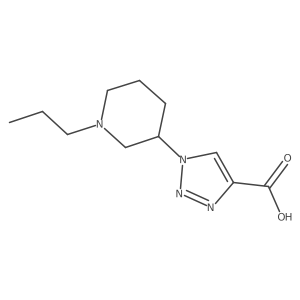 1-(1-propylpiperidin-3-yl)-1H-1,2,3-triazole-4-carboxylic acid结构式