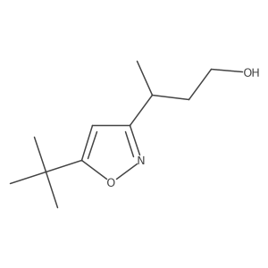 3-(5-Tert-butyl-1,2-oxazol-3-yl)butan-1-ol结构式