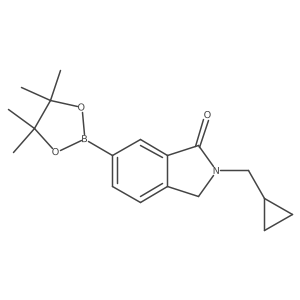 2-(Cyclopropylmethyl)-6-(4,4,5,5-tetramethyl-1,3,2-dioxaborolan-2-yl)isoindolin-1-one结构式