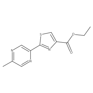 Ethyl 2-(5-Methylpyrazin-2-yl)thiazole-4-carboxylate结构式
