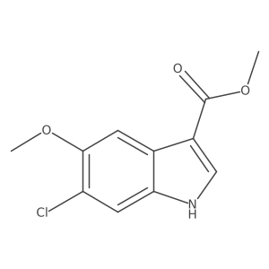 methyl 6-chloro-5-methoxy-1H-indole-3-carboxylate Structure