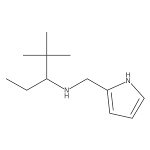[(3S)-2,2-dimethylpentan-3-yl][(1H-pyrrol-2-yl)methyl]amine结构式