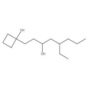 1-{4-[Ethyl(propyl)amino]-3-hydroxybutyl}cyclobutan-1-ol Structure