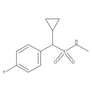 1-cyclopropyl-1-(4-fluorophenyl)-N-methylmethanesulfonamide结构式