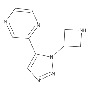 2-[1-(azetidin-3-yl)-1H-1,2,3-triazol-5-yl]pyrazine Structure