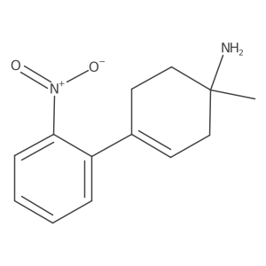 1-Methyl-4-(2-nitrophenyl)cyclohex-3-en-1-amine Structure