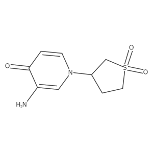 3-(3-Amino-4-oxo-1,4-dihydropyridin-1-yl)-1lambda6-thiolane-1,1-dione Structure