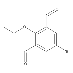 5-Bromo-2-(propan-2-yloxy)benzene-1,3-dicarbaldehyde Structure