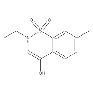 2-(Ethylsulfamoyl)-4-methylbenzoic acid结构式